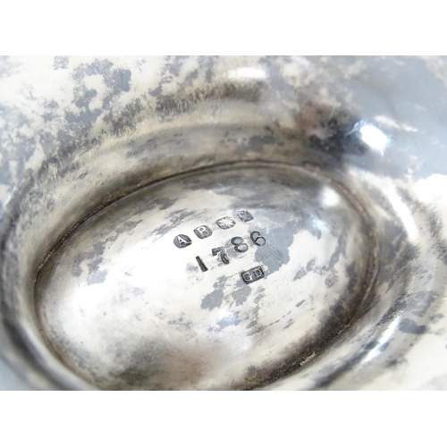 428 - Rowing Interest: A silver plate spoon warmer of shell form with inscription  ' I.R.C Scratch Eights ... 