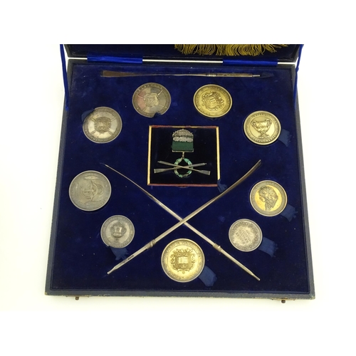 422 - Rowing Interest - Oarsman Walter Bradford Woodgate : A cased collection of some of the rowing medals... 