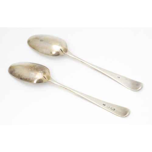 610 - Eight silver teaspoons, comprising 3 hallmarked Exeter 1818 maker George Turner, 2 hallmarked London... 