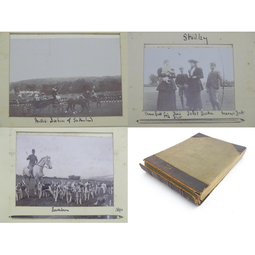 2006 - A Victorian photograph album with various images of notable people of British high society to includ... 