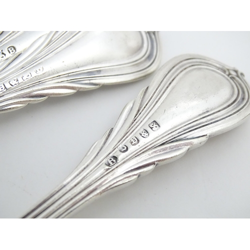 619 - A quantity of assorted silver plate cutlery / flatware to include various spoons, makers to include ... 