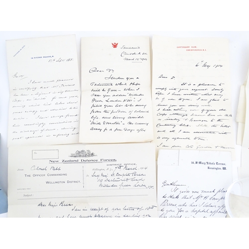 1998 - Militaria: a quantity of ephemera relating to Lieutenant-Colonel Henry 'Harry' Compton Parsons MD, N... 