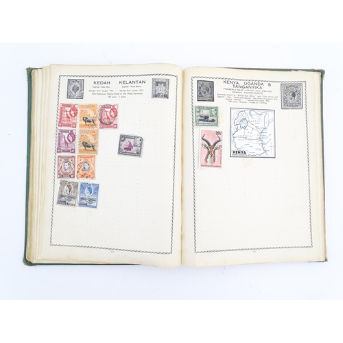 2000 - A 'Cromwell World's Stamp Album', containing a quantity of British and worldwide postage stamps, tog... 