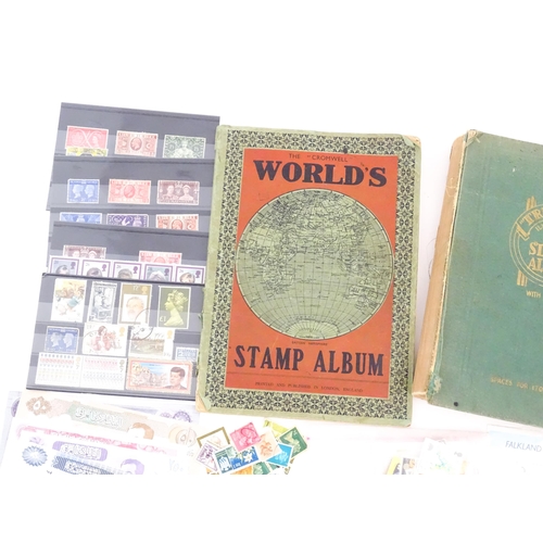 2000 - A 'Cromwell World's Stamp Album', containing a quantity of British and worldwide postage stamps, tog... 