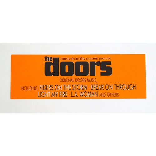 2001 - Two late 20thC shop advertising boards for 'Music from the Motion Picture - The Doors', each measuri... 