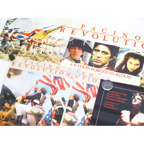 2002 - 20thC Warner Bros / Warner Video film advertising posters, comprising the titles: Revolution (4), Te... 