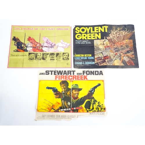 2003 - 20thC film advertising posters, comprising the titles: Soylent Green, The Charge of the Light Brigad... 