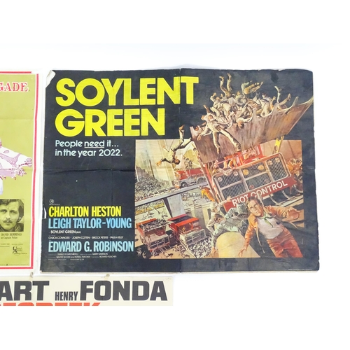 2003 - 20thC film advertising posters, comprising the titles: Soylent Green, The Charge of the Light Brigad... 