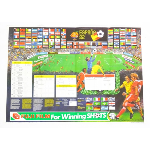 2011 - A quantity of 1982 Fifa World Cup football posters, with spaces to plot match scores. Each approx 32... 