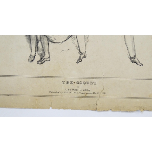 1975 - After John Doyle - Also known as HB (1797-1868), Six lithographs, Depicting political / satirical ca... 