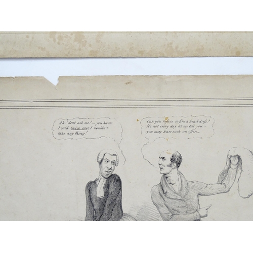 1975 - After John Doyle - Also known as HB (1797-1868), Six lithographs, Depicting political / satirical ca... 