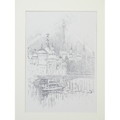 1976 - Four assorted 20th century prints comprising a colour aquatint titled Reflecting Sail by Joseph Kirk... 