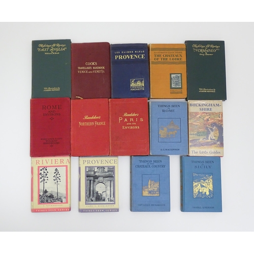 44 - Books: A quantity of assorted travel books, to include Rome and its Environs, third edition, Things ... 
