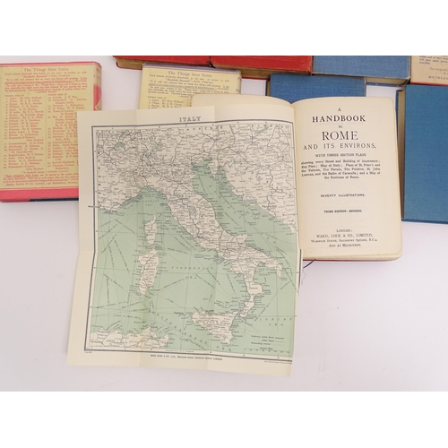 44 - Books: A quantity of assorted travel books, to include Rome and its Environs, third edition, Things ... 