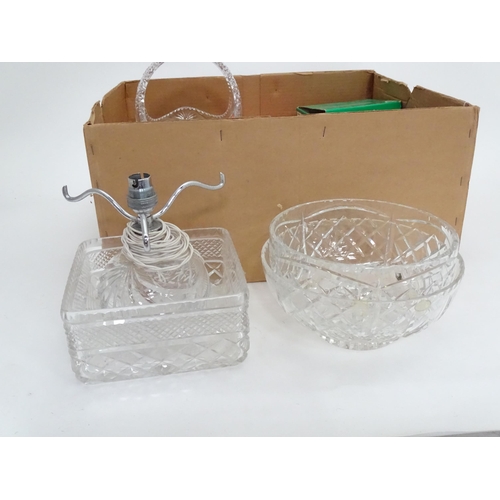 60 - Quantity of boxed Prisma glass including bowls, lamps, etc