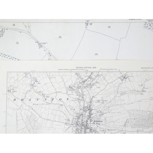 109 - A quantity of early 20thC maps representing road, tracks and footpaths, published by the Ordnance Su... 