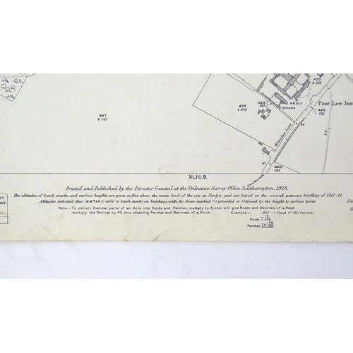 109 - A quantity of early 20thC maps representing road, tracks and footpaths, published by the Ordnance Su... 