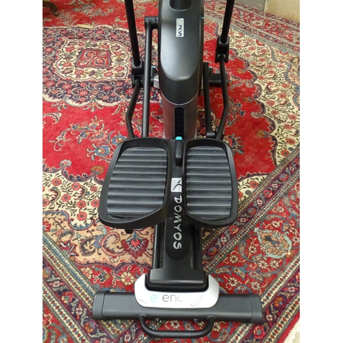 177 - A Decathlon 'Domyos' cross trainer, with power cable and manual, approximately 75