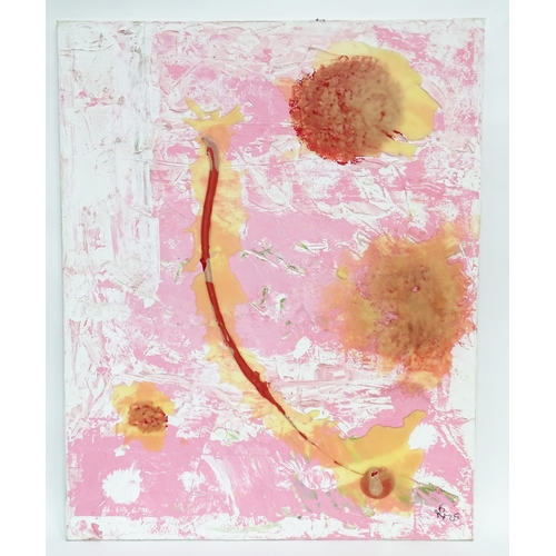 28 - Bryony Leatherbarrow, 21st century, Mixed media on canvas, In The Pink. Signed and dated (20)05 lowe... 