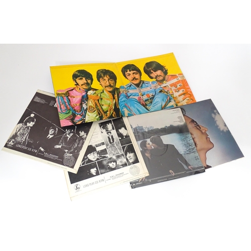 380 - Vinyl records : a quantity of 33rpm LPs, The Beatles , comprising With The Beatles (XEX448 PMC1206 1... 