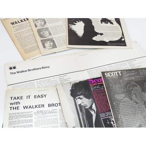 382 - Vinyl records : a quantity of 33rpm LPs, Scott Walker , comprising Scott (mono, BL7816 632383 1967),... 