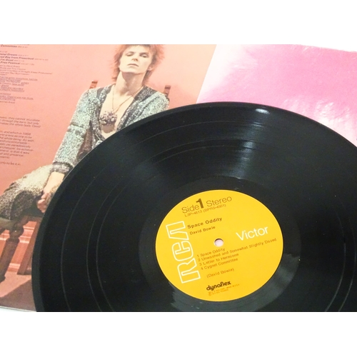 383 - Vinyl records : a quantity of 33rpm LPs, David Bowie , comprising The World of David Bowie (ZAL9453P... 