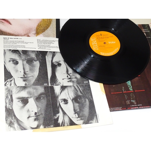 383 - Vinyl records : a quantity of 33rpm LPs, David Bowie , comprising The World of David Bowie (ZAL9453P... 