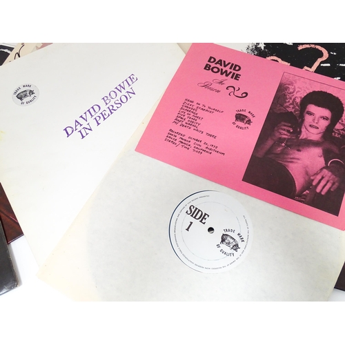 383 - Vinyl records : a quantity of 33rpm LPs, David Bowie , comprising The World of David Bowie (ZAL9453P... 