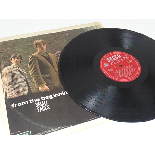 385 - Vinyl records : three 33rpm LPs, Small Faces , comprising From the Beginning (LK4879 XARL7881 1967),... 