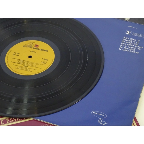 389 - Vinyl records : a quantity of 33rpm LPs, various artists - rock bands of the 60s & 70s, comprising J... 