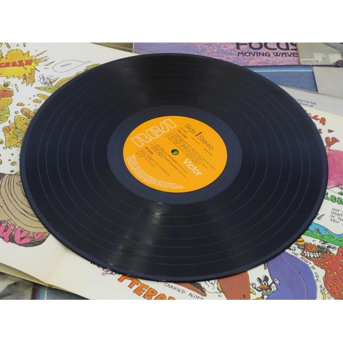 389 - Vinyl records : a quantity of 33rpm LPs, various artists - rock bands of the 60s & 70s, comprising J... 