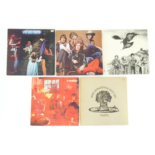 394 - Vinyl records : five 33rpm LPs, Traffic , comprising: Mr Fantasy (gatefold), Traffic (gatefold), Joh... 