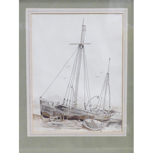 832 - A quantity of assorted paintings and prints to include watercolours - The Wreck of an Old Brixham Tr... 