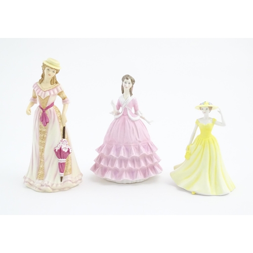 149 - Two Royal Doulton ladies comprising Pretty Ladies Spring, HN5321, and Spring Time, HN4586. Together ... 