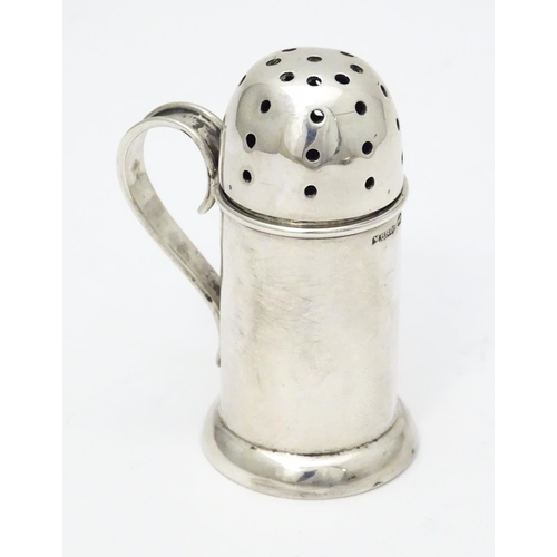 280 - A Victorian silver pepperette of shaker form, hallmarked Birmingham 1896, maker M Bros. Approx. 2 3/... 