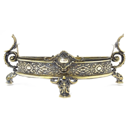 432 - A German .800 silver gilt centrepiece / dish stand / frame, maker Franz Mosgaw. Approx. 11 1/2