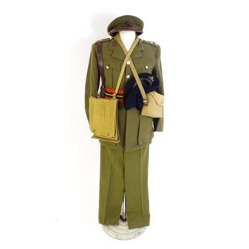 820 - Militaria: a post-WWII British Army Royal Artillery Lieutenant's number 2 service dress uniform, con... 