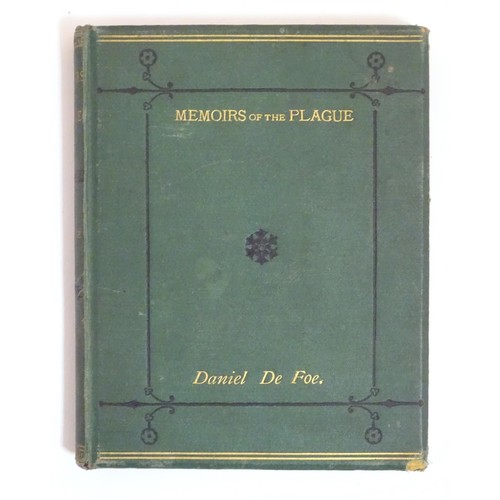 950 - Book: A Journal of the Plague Years by Daniel De Foe, published London, 1871