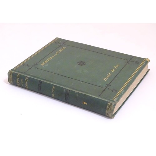 950 - Book: A Journal of the Plague Years by Daniel De Foe, published London, 1871