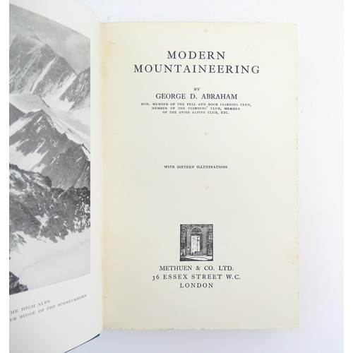 962 - Books: Three books on the subject of mountaineering comprising Mountaineering, volume 18, edited by ... 