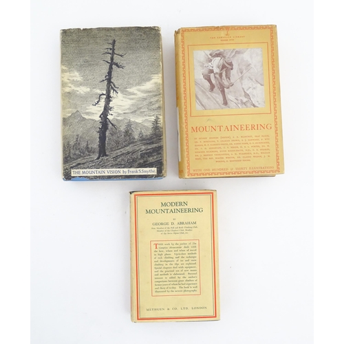 962 - Books: Three books on the subject of mountaineering comprising Mountaineering, volume 18, edited by ... 