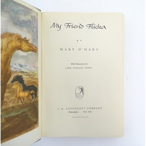 966 - Books: Seven assorted childrens books to include The Young and Old Puritan of Hatfield by Mary P. We... 