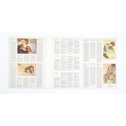 986 - A late 20thC Taschen Posterbook for Egon Schiele (1890-1918), in German, English and French, contain... 