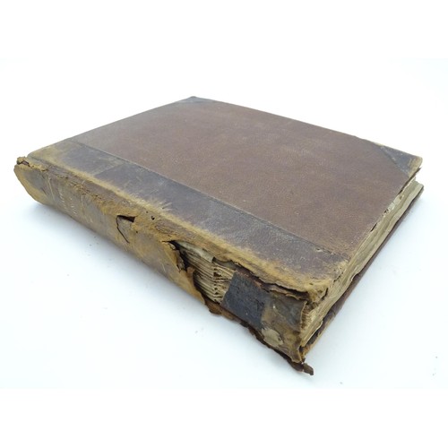 992 - A Victorian scrapbook / scrap album dating from 1863 to 1894 containing various newspaper cuttings t... 