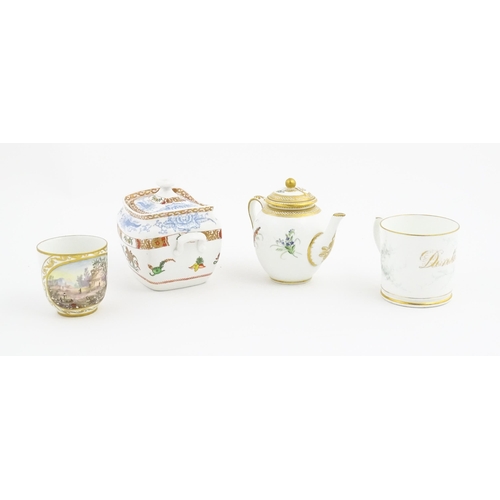 128 - Assorted ceramic items to include a Spode sugar bowl and cover in the pattern 2638, a Royal China Wo... 