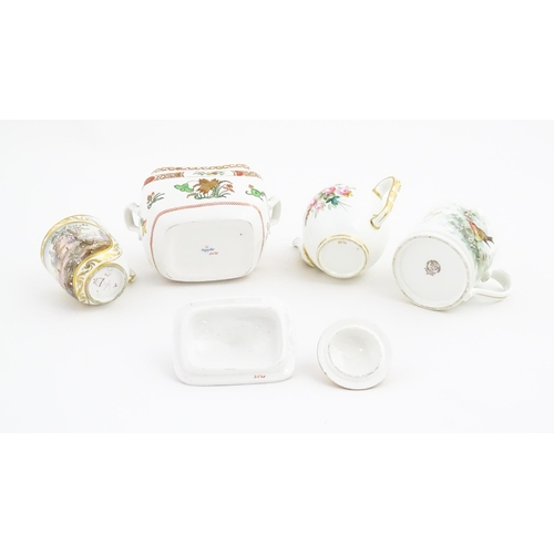 128 - Assorted ceramic items to include a Spode sugar bowl and cover in the pattern 2638, a Royal China Wo... 