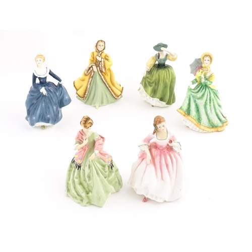 147 - Five Royal Doulton ladies comprising Tender Moment HN3303, Fragrance HN2334, Rachel HN2919, Buttercu... 