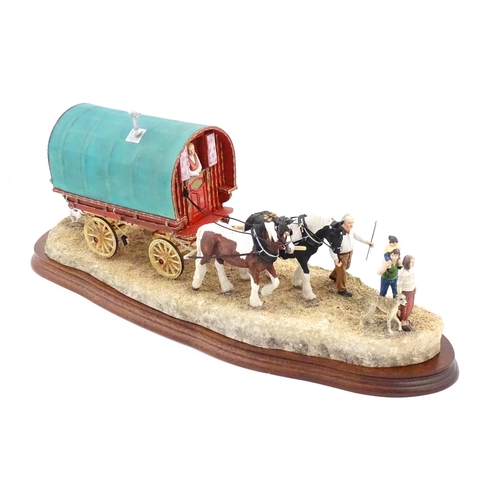 859 - A Border Fine Arts limited edition model Travelling Home from Appleby Fair, by Ray Ayres, no. B0775.... 