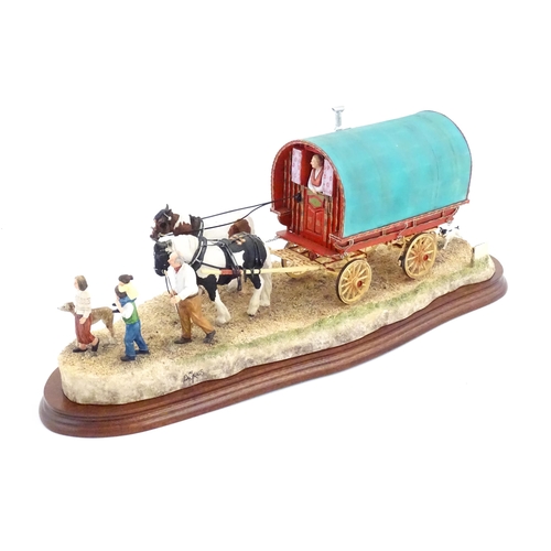 859 - A Border Fine Arts limited edition model Travelling Home from Appleby Fair, by Ray Ayres, no. B0775.... 