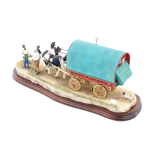 859 - A Border Fine Arts limited edition model Travelling Home from Appleby Fair, by Ray Ayres, no. B0775.... 